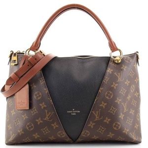 Real Louis Vuitton Monogram V Tote BB - Black and Brown